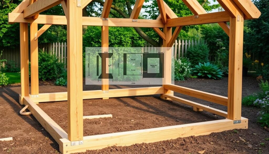 Bauanleitung Unterkonstruktion Gartenhaus