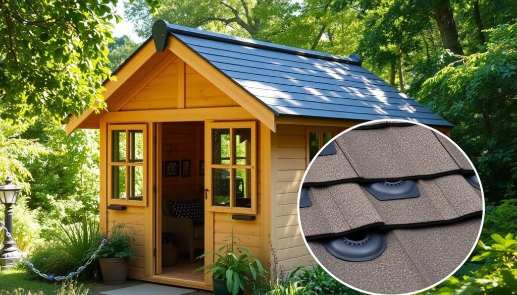 Gartenhaus Dacheindeckung