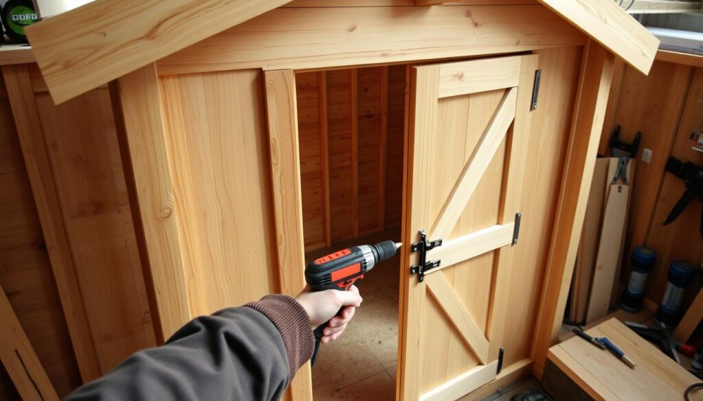 Wand und Tür Montage