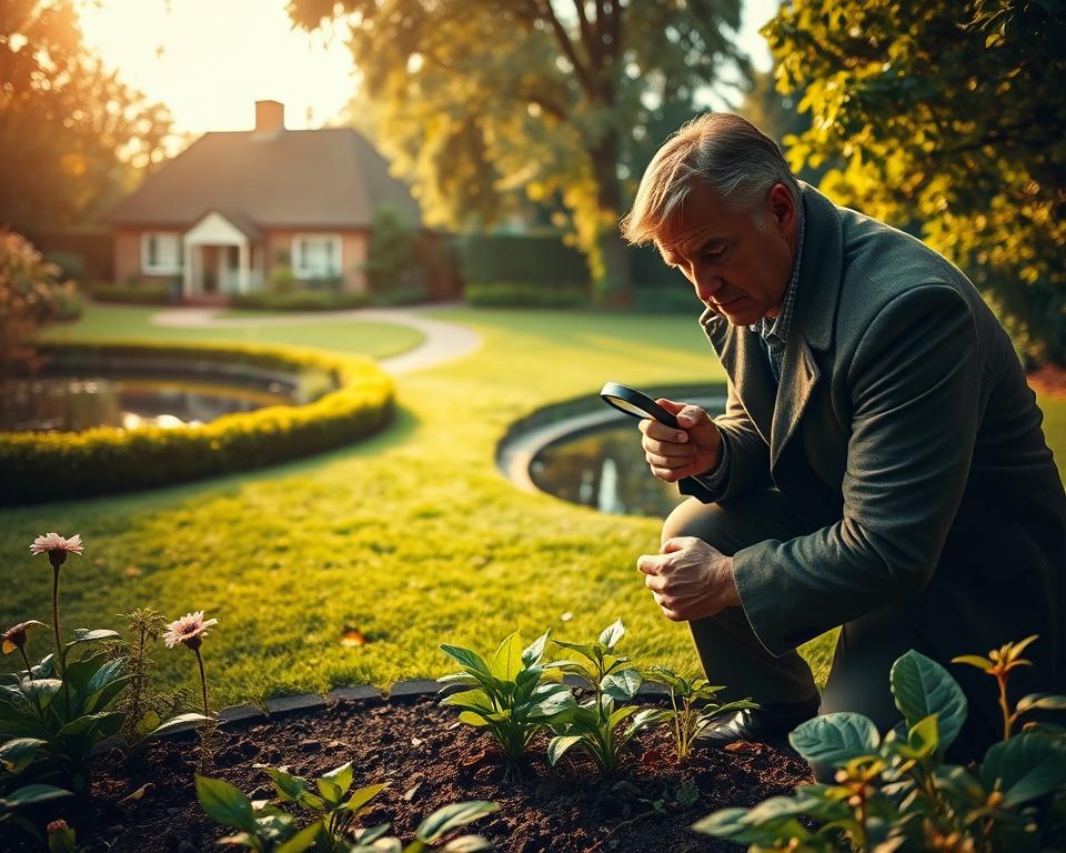 Gartendetektive bei Ermittlungen
